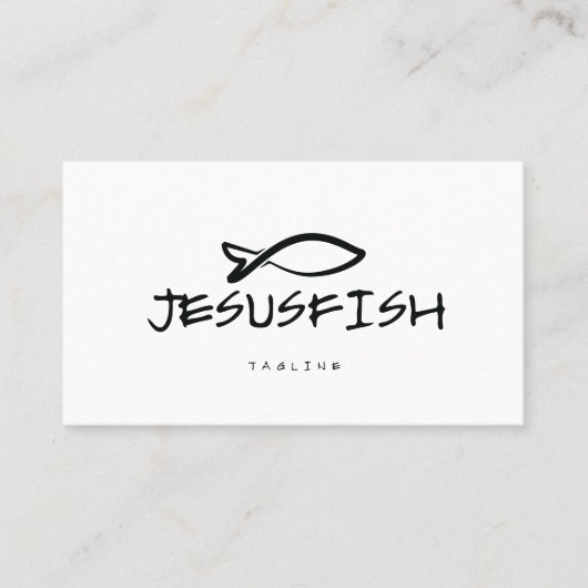 Modèle de carte de visite Jesus FISH (Devant)