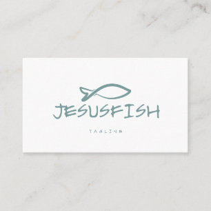 modèle de carte de visite Jesus FISH