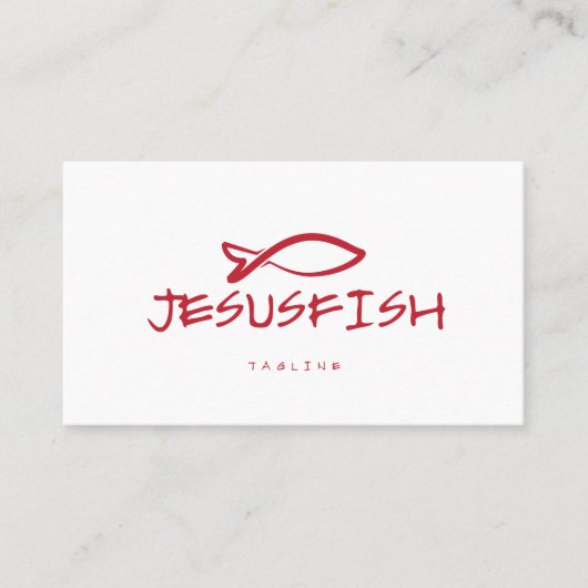 Modèle de carte de visite Jesus FISH (Devant)