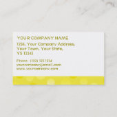 Modèle de carte de visite Lemon Fizz Bande blanche (Dos)