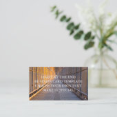 MODELE DE CARTE DE VISITE LIGHT AT THE END (Debout devant)