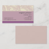 Modèle de carte de visite Lilac Chic (Devant / Derrière)