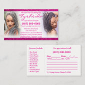 Modèle de carte de visite locale de tressage de ch (Devant / Derrière)