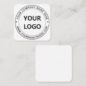 Modèle de carte de visite Logo et Timbre de texte  (Devant / Derrière)