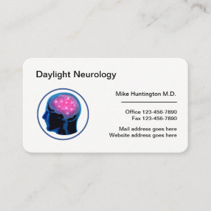 Modèle de carte de visite Logo Moderne Neurologue