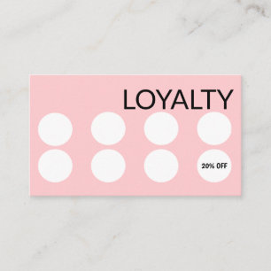 Modèle de carte de visite Loyauté modifiable en