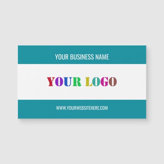 Modèle de carte de visite magnétique avec logo per (Devant)