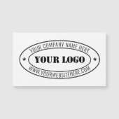 Modèle de carte de visite magnétique du logo de l' (Devant)