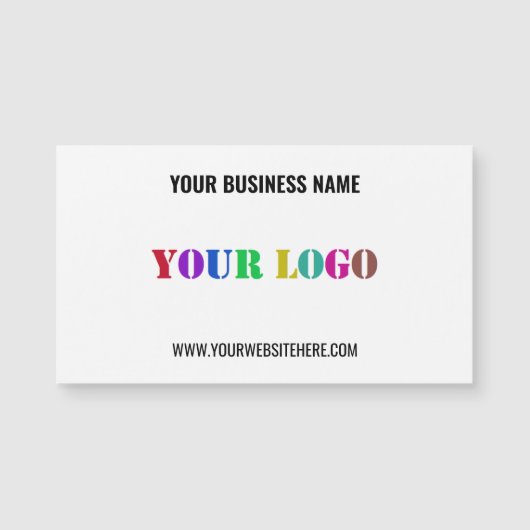 Modèle de carte de visite magnétique personnalisée (Devant)