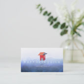 Modèle de carte de visite - Maison (Debout devant)