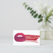 Modèle de carte de visite maquillage Artiste (Debout devant)