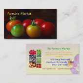 Modèle de carte de visite Marque des agriculteurs (Devant / Derrière)