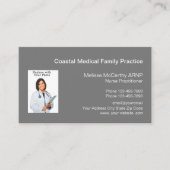 Modèle de carte de visite Médicale pour les infirm (Devant)