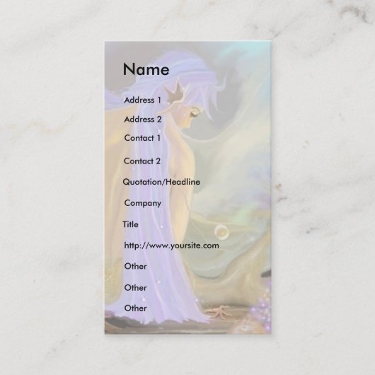 Modèle de carte de visite Mermaid (Devant)