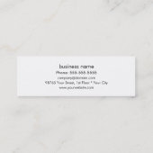 Modèle de carte de visite mince et élégant (Dos)