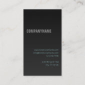Modèle de carte de visite minimale moderne Gris No (Dos)