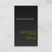 Modèle de carte de visite minimale moderne noir ve (Dos)