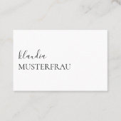 Modèle de carte de visite minimum - (Devant)