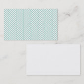 Modèle de carte de visite Mint Herringbone (Devant / Derrière)