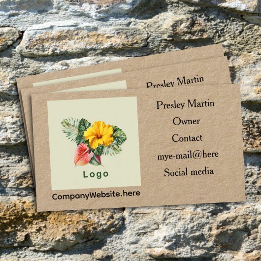 Modèle de carte de visite Modèle du logo de l'entr