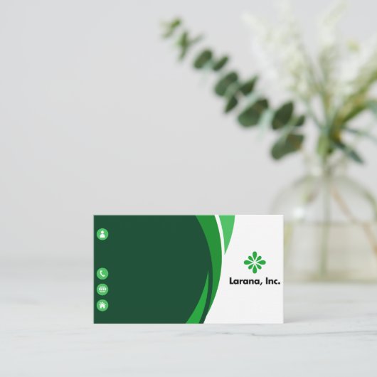 Modèle de carte de visite moderne (Debout devant)