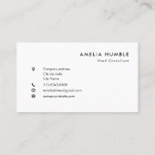 Modèle de carte de visite moderne avec logo circul (Dos)