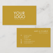 Modèle de carte de visite moderne avec logo person (Devant / Derrière)