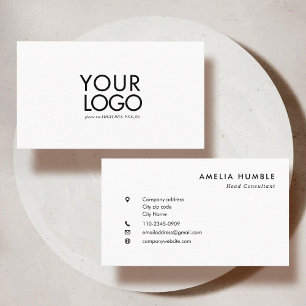 Modèle de carte de visite moderne avec logo person