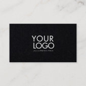Modèle de carte de visite moderne avec logo person (Devant)