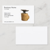 Modèle de carte de visite moderne Blacksmith Anvil (Devant / Derrière)