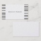 modèle de carte de visite moderne chic sur carte a (Devant / Derrière)