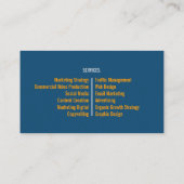 Modèle de carte de visite moderne unique (Dos)