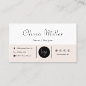 Modèle de carte de visite modifiable (Devant)