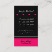 Modèle de carte de visite Monogramme (Dos)