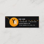 Modèle de carte de visite Monogramme (Dos)