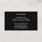 Modèle de carte de visite monogramme de circuit ve (Dos)