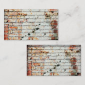 modèle de carte de visite murale en brique avec ph (Devant / Derrière)