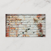 modèle de carte de visite murale en brique avec ph (Dos)