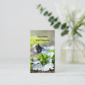 modèle de carte de visite nature (Debout devant)