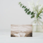 modèle de carte de visite nature sepia photo de mo (Debout devant)