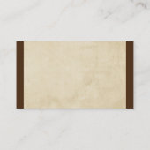modèle de carte de visite nature sepia photo de mo (Dos)