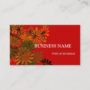 Modèle de carte de visite Neon Daisies