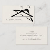 Modèle de carte de visite Nettoyage à sec (Devant / Derrière)