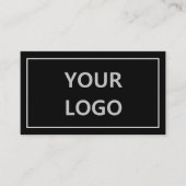 Modèle de carte de visite noir et blanc (Devant)