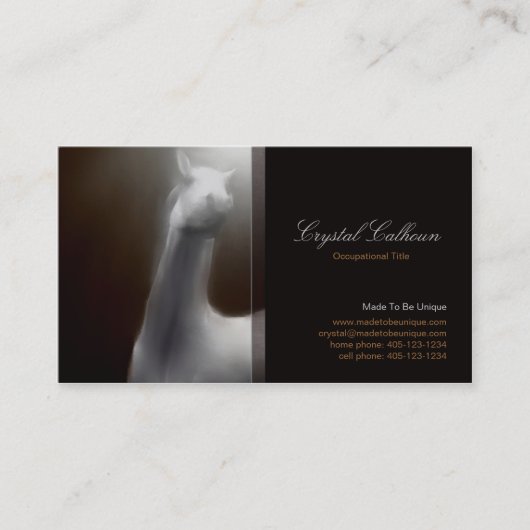 Modèle de carte de visite - obscurité de peinture (Devant)