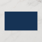 Modèle de carte de visite Oxford Blue (Dos)