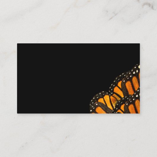 modèle de carte de visite papillon (Dos)