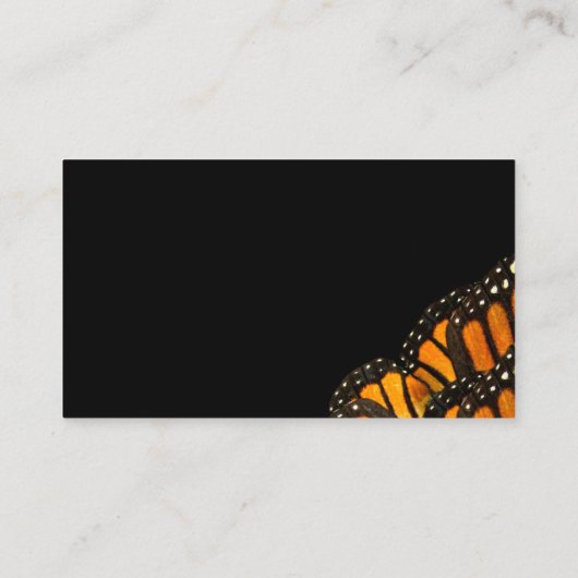 modèle de carte de visite papillon (Dos)