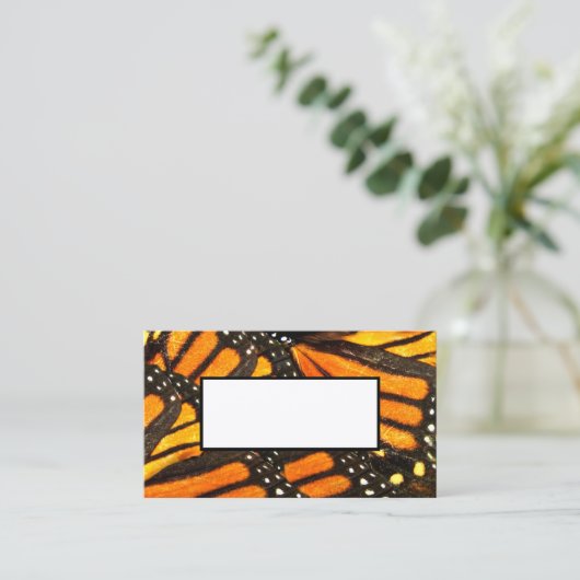 modèle de carte de visite papillon (Debout devant)