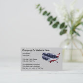 Modèle de carte de visite Patriotic Americana (Debout devant)